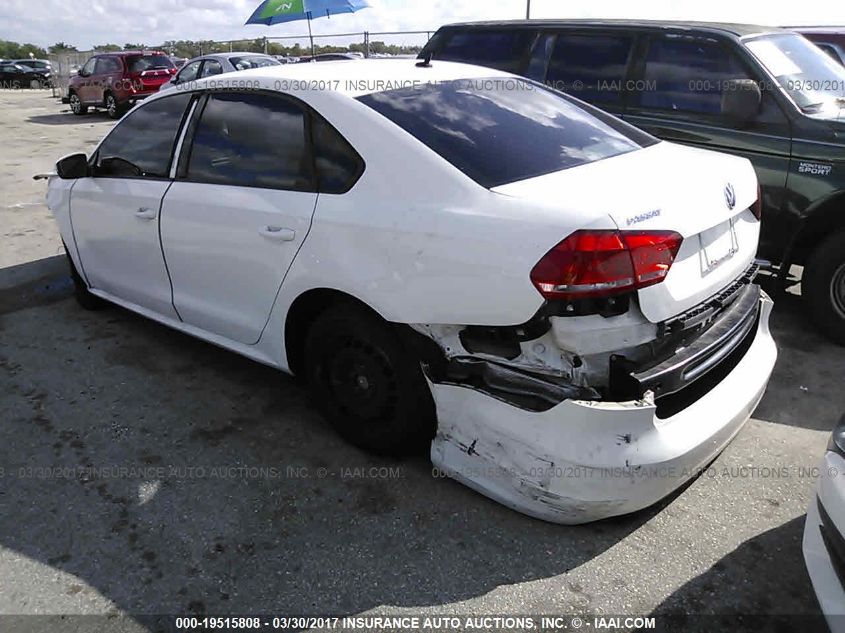 2014 VOLKSWAGEN PASSAT 2.5L S 1VWAP7A35EC009149