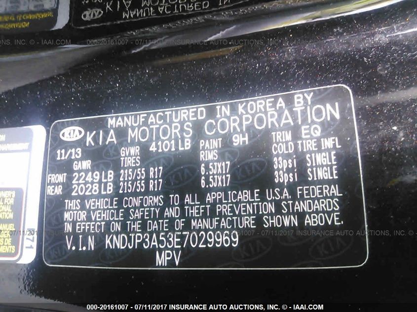 2014 KIA SOUL + KNDJP3A53E7029969