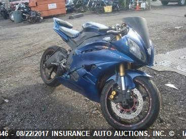 2007 YAMAHA YZFR6 L JYARJ12E67A022622