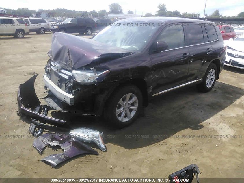 2013 TOYOTA HIGHLANDER PLUS 5TDZA3EH9DS045722