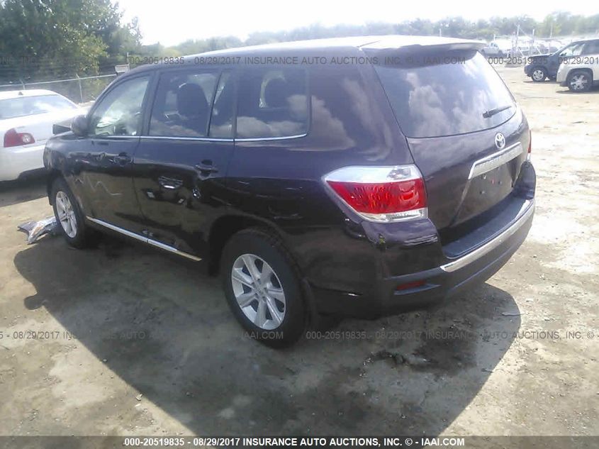 2013 TOYOTA HIGHLANDER PLUS 5TDZA3EH9DS045722
