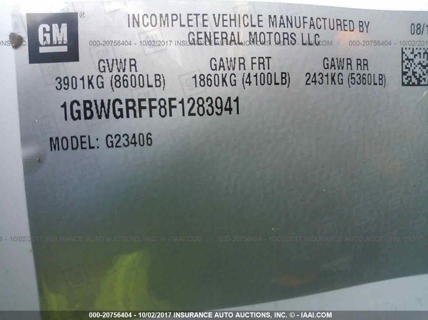 2015 CHEVROLET EXPRESS G2500 LT 1GBWGRFF8F1283941