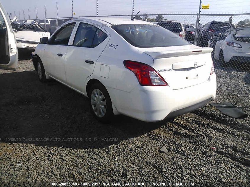 2017 NISSAN VERSA 1.6 S+ 3N1CN7AP2HL837790