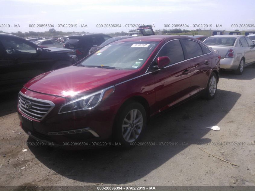 2015 HYUNDAI SONATA 2.4L SE 5NPE24AF7FH145638