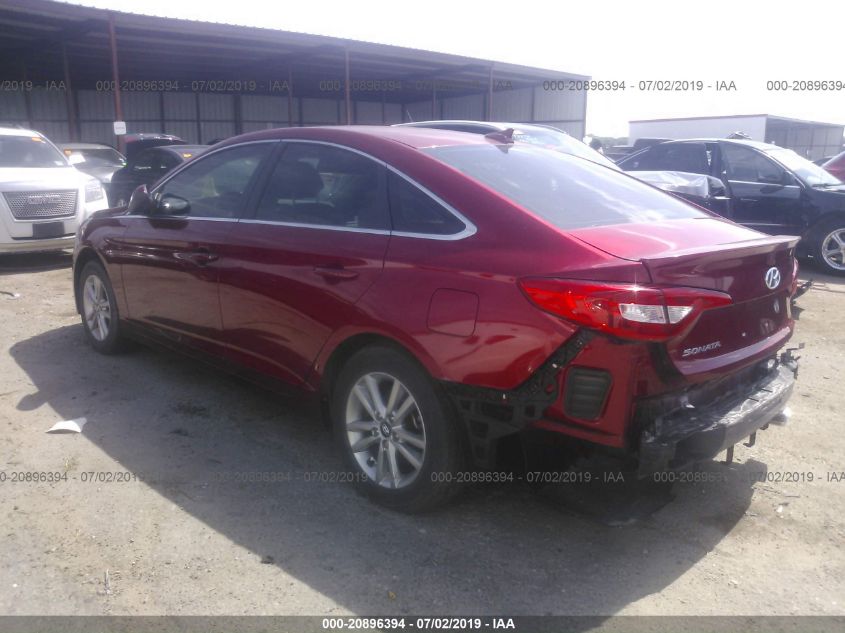 2015 HYUNDAI SONATA 2.4L SE 5NPE24AF7FH145638