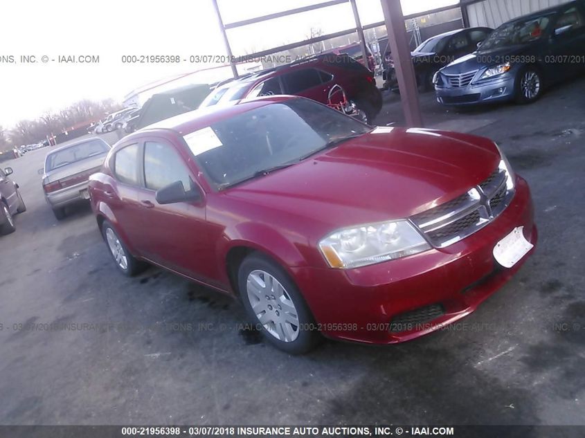 2013 DODGE AVENGER SE 1C3CDZABXDN627291