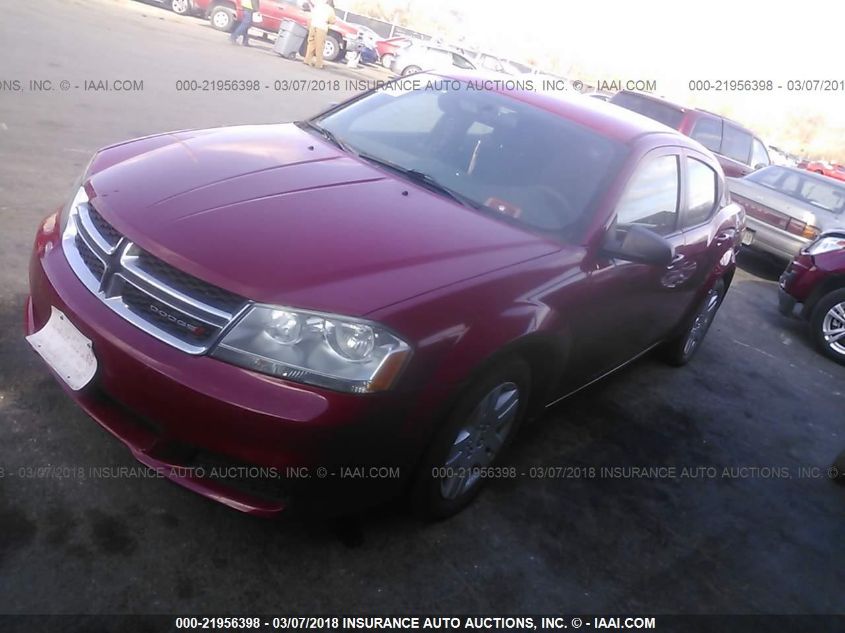2013 DODGE AVENGER SE 1C3CDZABXDN627291
