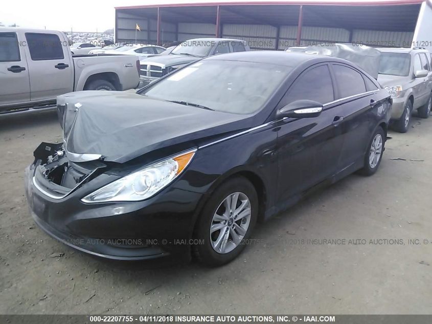 2014 HYUNDAI SONATA GLS 5NPEB4AC1EH818508