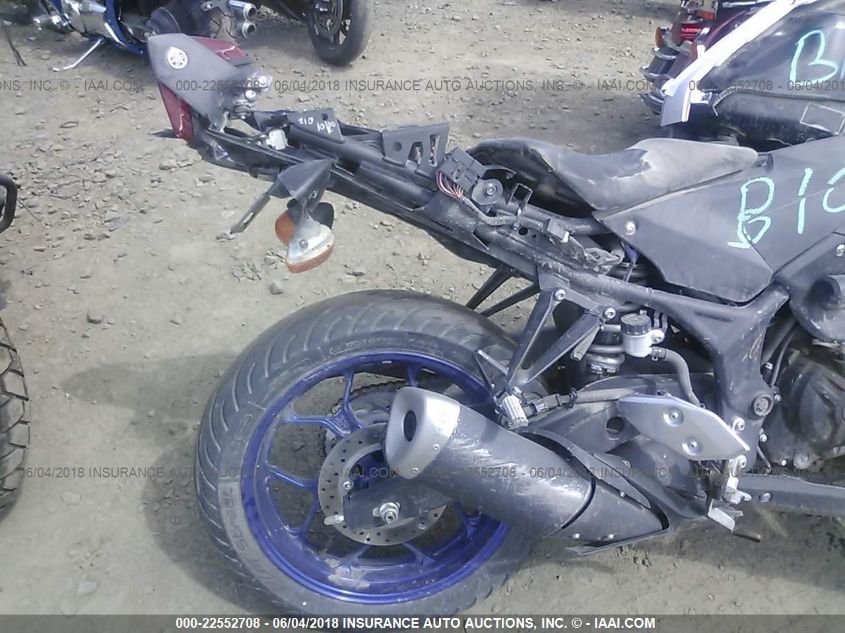 2015 YAMAHA YZFR3 MH3RH06Y6FK003318