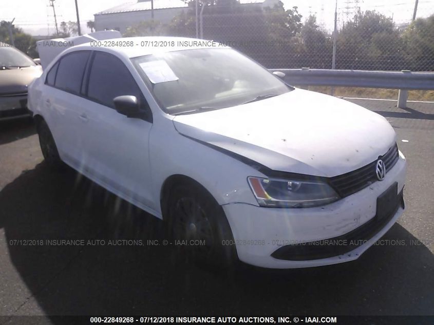 2013 VOLKSWAGEN JETTA 2.0L S 3VW2K7AJ7DM421149