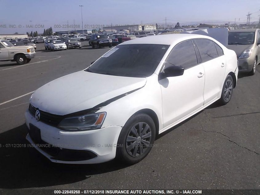 2013 VOLKSWAGEN JETTA 2.0L S 3VW2K7AJ7DM421149