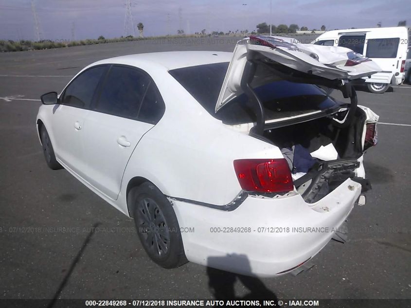 2013 VOLKSWAGEN JETTA 2.0L S 3VW2K7AJ7DM421149