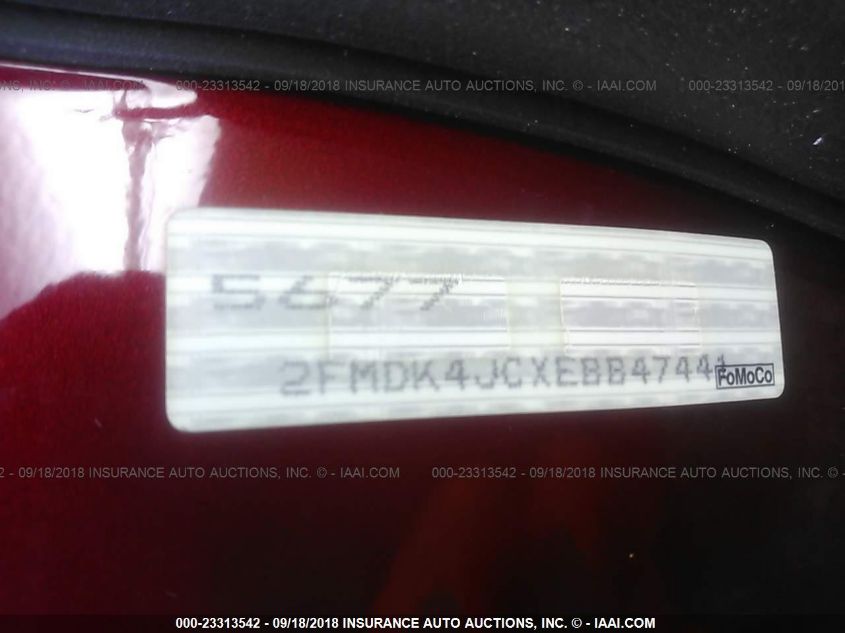 2014 FORD EDGE SEL 2FMDK4JCXEBB47441