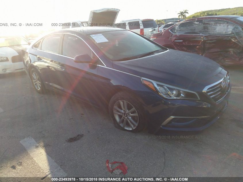 2017 HYUNDAI SONATA 2.4L 5NPE24AF6HH504366