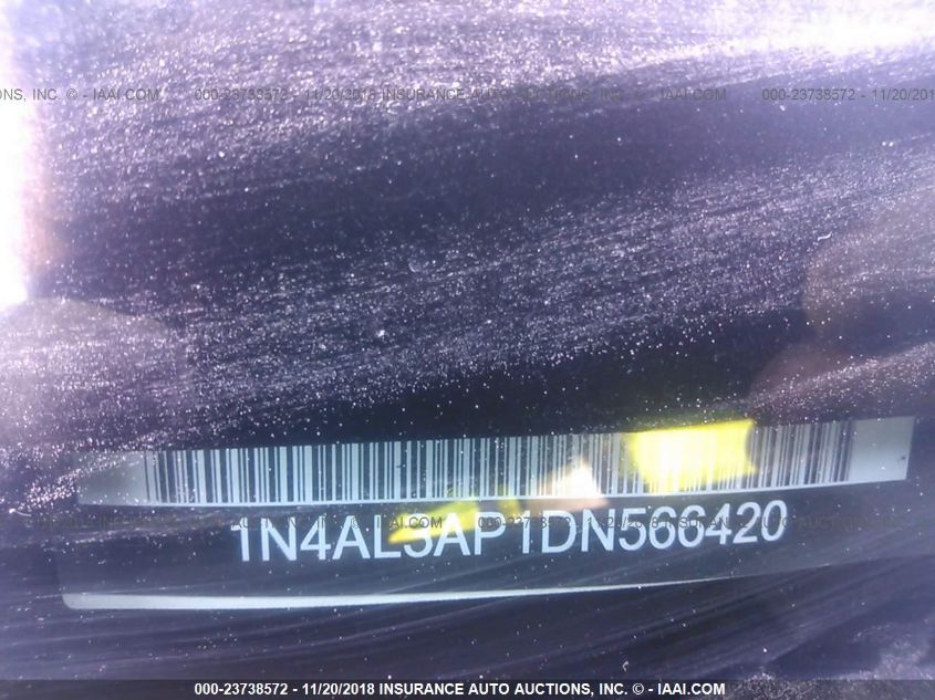 2013 NISSAN ALTIMA 2.5/S/SV/SL 1N4AL3AP1DN566420
