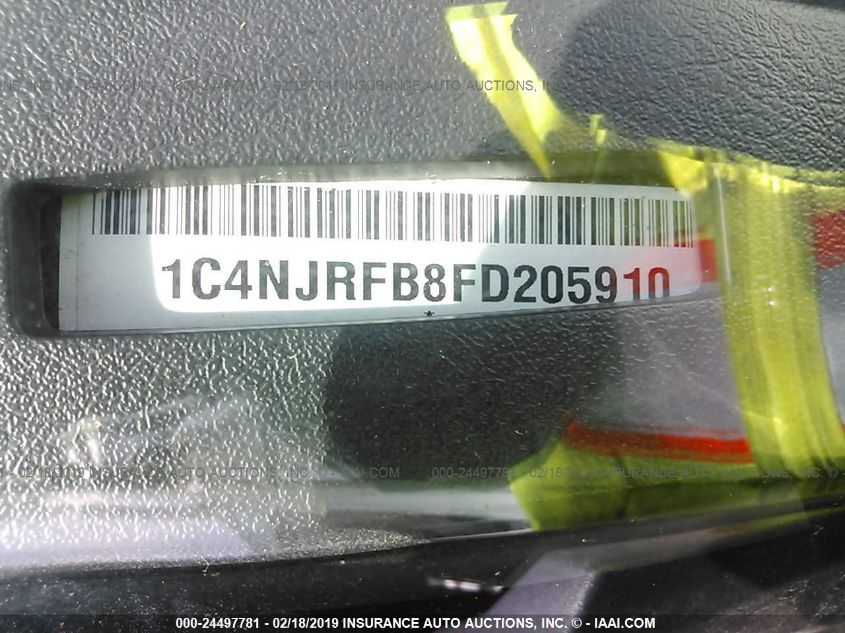 2015 JEEP PATRIOT LATITUDE 1C4NJRFB8FD205910