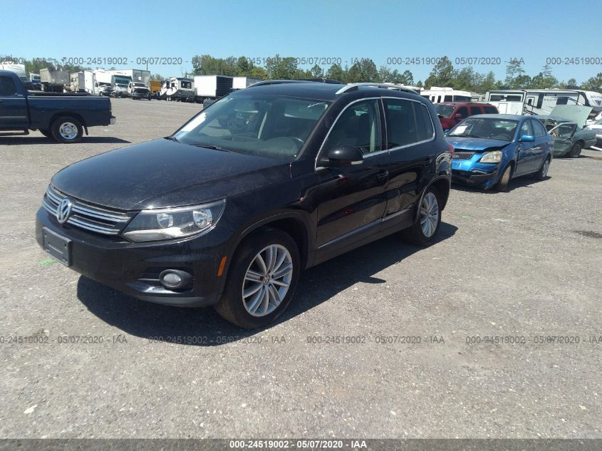 2013 VOLKSWAGEN TIGUAN SE W/SUNROOF & NAV WVGAV3AXXDW560271