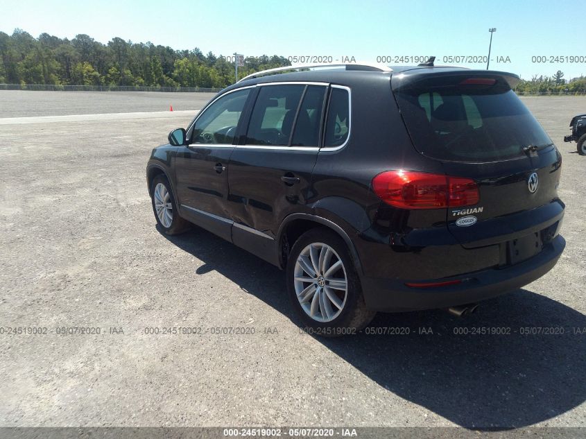 2013 VOLKSWAGEN TIGUAN SE W/SUNROOF & NAV WVGAV3AXXDW560271