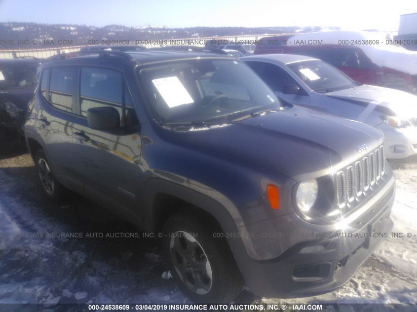 2016 JEEP RENEGADE SPORT ZACCJBAT4GPE02249