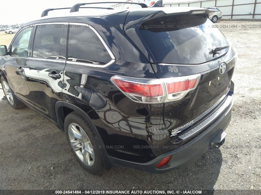 2016 TOYOTA HIGHLANDER LIMITED/LTD PLATINUM 5TDDKRFH4GS300015