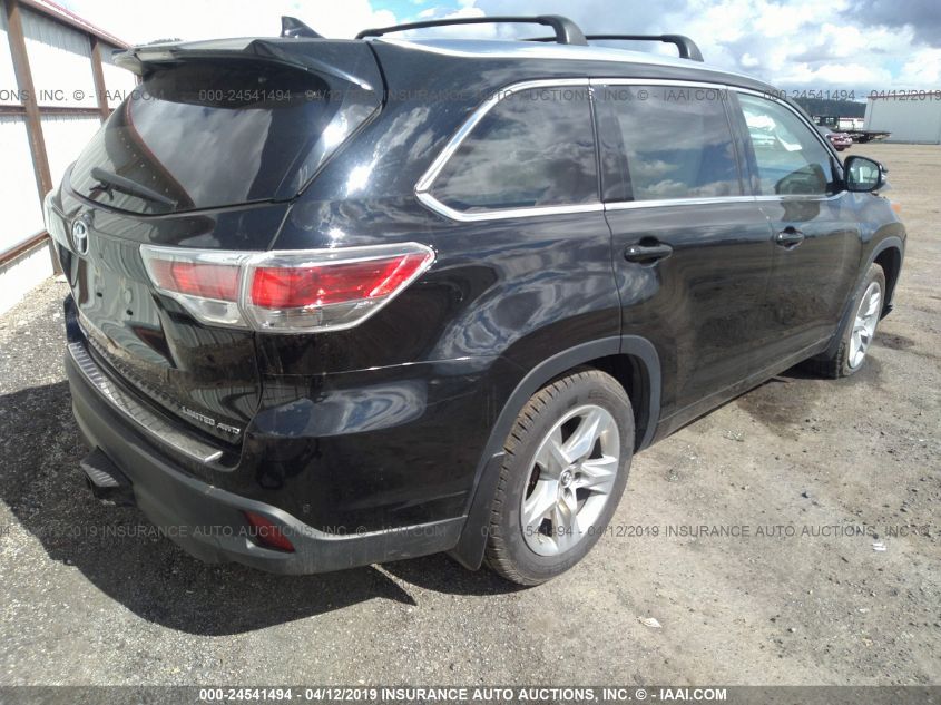 2016 TOYOTA HIGHLANDER LIMITED/LTD PLATINUM 5TDDKRFH4GS300015
