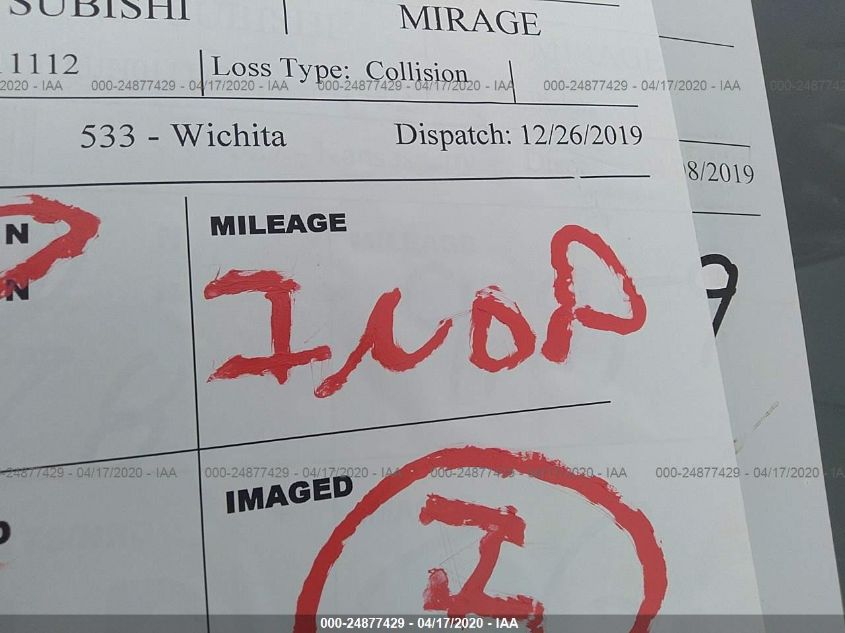 2018 MITSUBISHI MIRAGE ES ML32A3HJ6JH011112