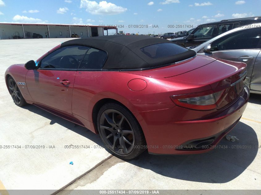 2014 MASERATI GRANTURISMO SPORT/MC ZAM45VMA1E0093388