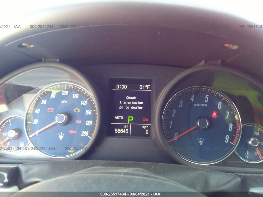 2014 MASERATI GRANTURISMO SPORT/MC ZAM45VMA1E0093388