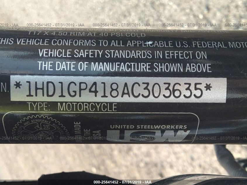2010 HARLEY-DAVIDSON FXDWG 1HD1GP418AC303635