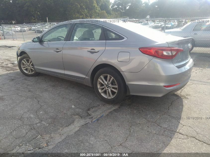 2015 HYUNDAI SONATA 2.4L SE 5NPE24AF9FH218511