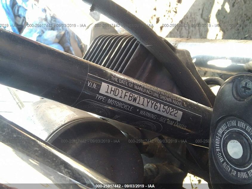 2000 HARLEY-DAVIDSON FLHRI 1HD1FBW11YY615022