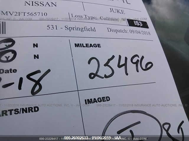 2015 NISSAN JUKE S/SV/SL/NISMO JN8AF5MV2FT565710
