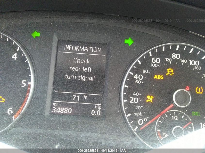 2014 VOLKSWAGEN PASSAT TDI SE W/SUNROOF 1VWBN7A35EC102974
