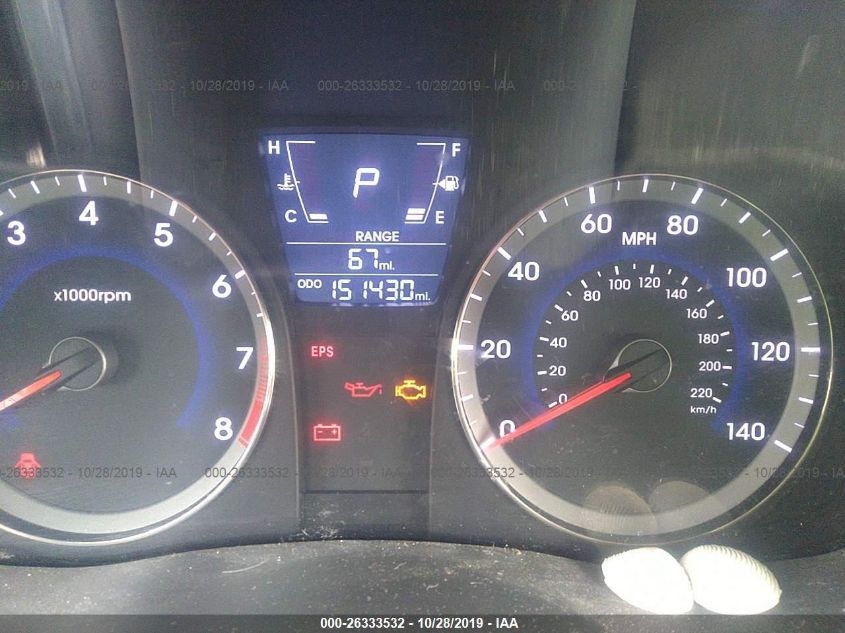 2013 HYUNDAI ACCENT GLS KMHCT4AE9DU403846