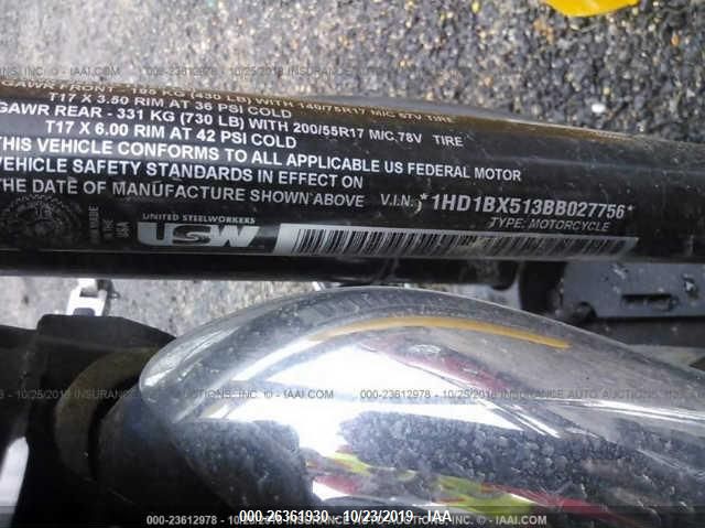2011 HARLEY-DAVIDSON FLSTF 1HD1BX513BB027756