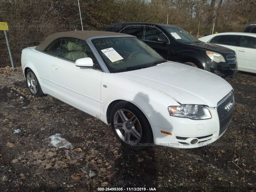 2008 Audi A4 2 0t Cabriolet Quattro For Auction Iaa