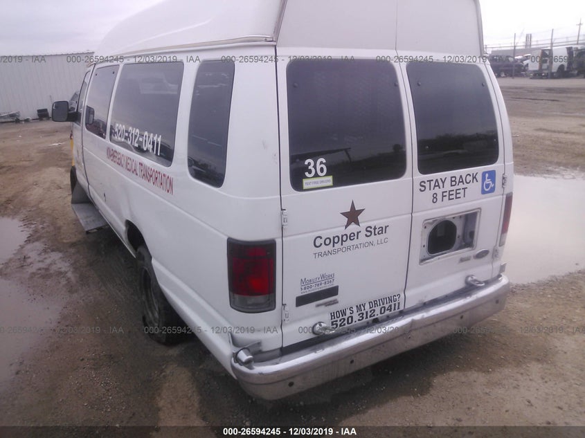 FORD ECONOLINE CARGO VAN 2011 VIN 1FTSS3EL0BDA34412