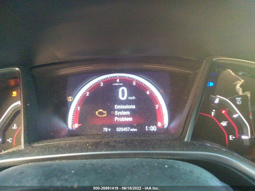 2019 HONDA CIVIC SI SEDAN 2HGFC1E54KH700597