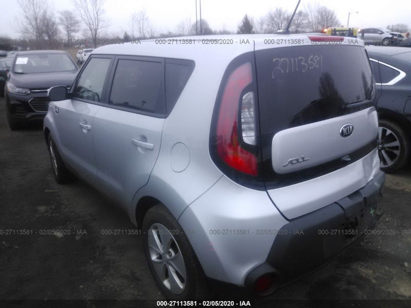 2016 KIA SOUL KNDJN2A27G7822331