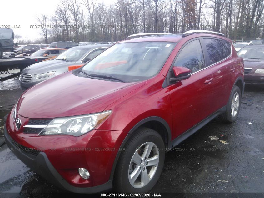 2013 TOYOTA RAV4 XLE JTMRFREV7DD027242