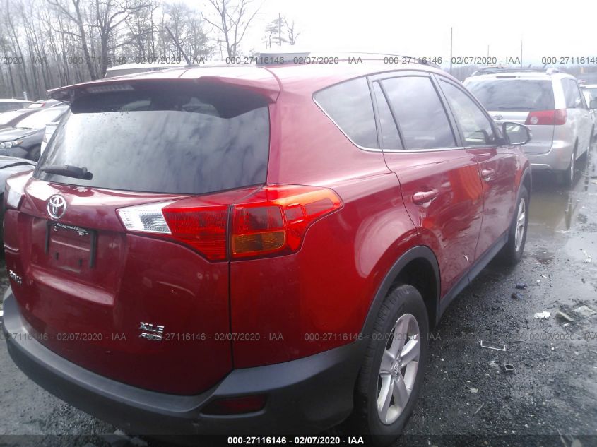 2013 TOYOTA RAV4 XLE JTMRFREV7DD027242