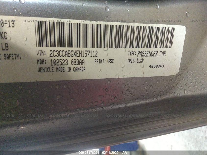 2014 CHRYSLER 300 S 2C3CCABGXEH157112