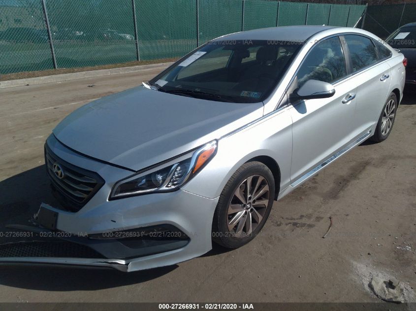 2015 HYUNDAI SONATA 2.4L SPORT 5NPE34AF3FH054217