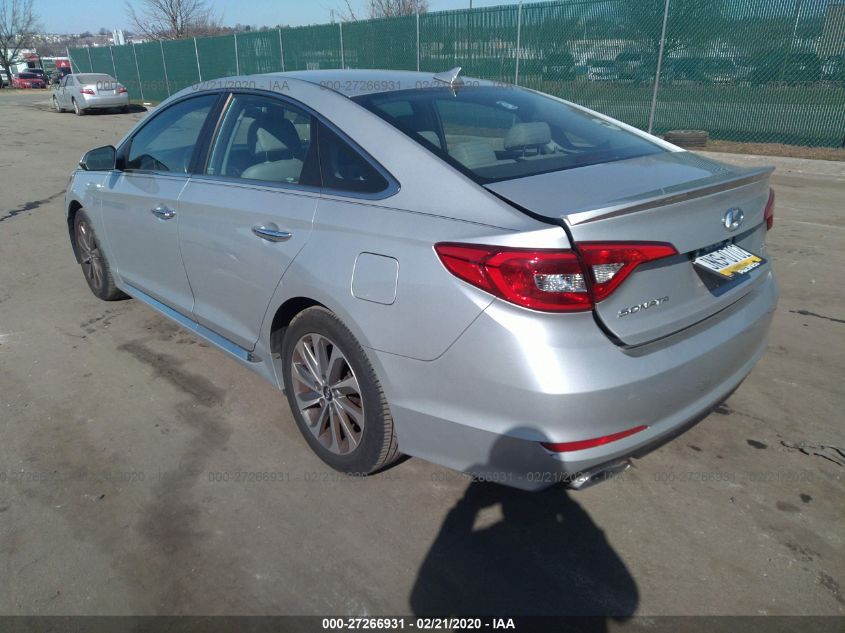 2015 HYUNDAI SONATA 2.4L SPORT 5NPE34AF3FH054217