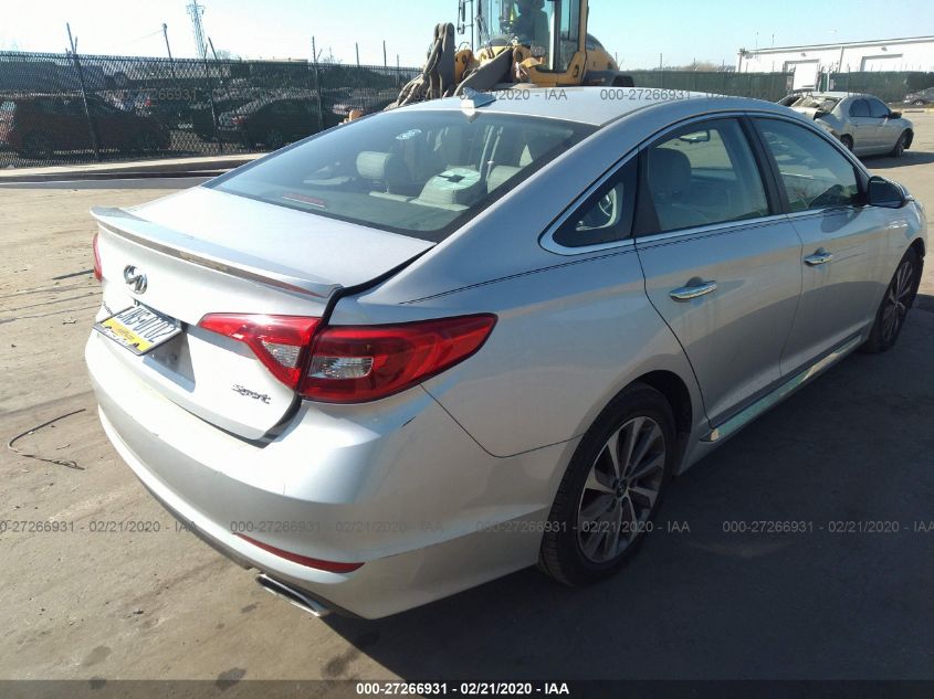 2015 HYUNDAI SONATA 2.4L SPORT 5NPE34AF3FH054217