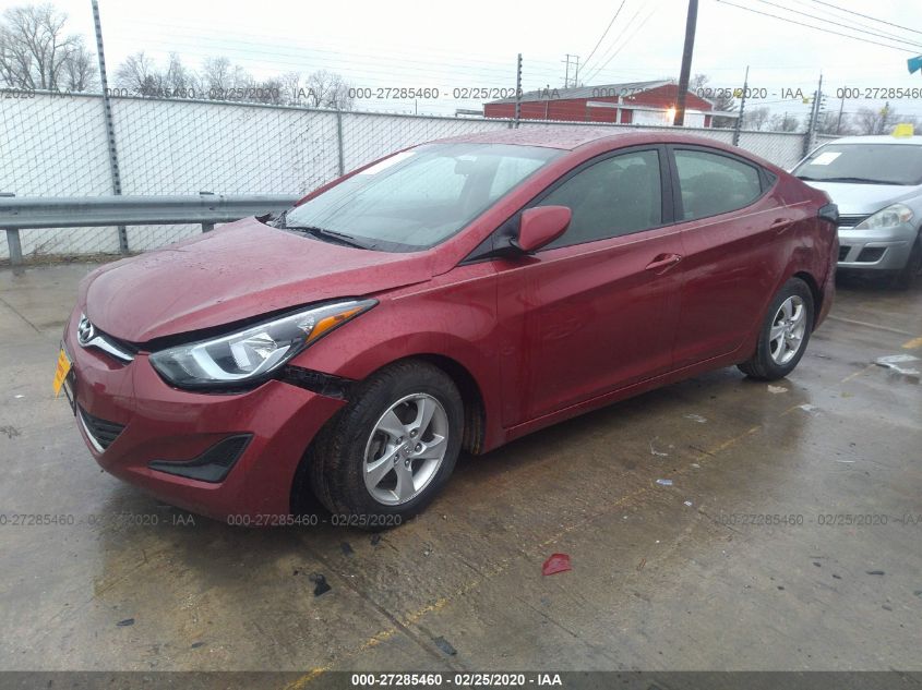 2014 HYUNDAI ELANTRA SE 5NPDH4AE0EH488341