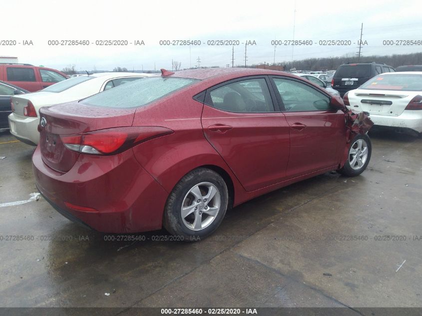 2014 HYUNDAI ELANTRA SE 5NPDH4AE0EH488341