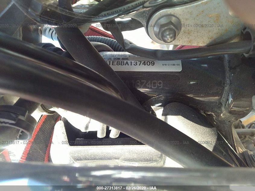 2011 YAMAHA XVS650 A/AT JYAVM01E8BA137409