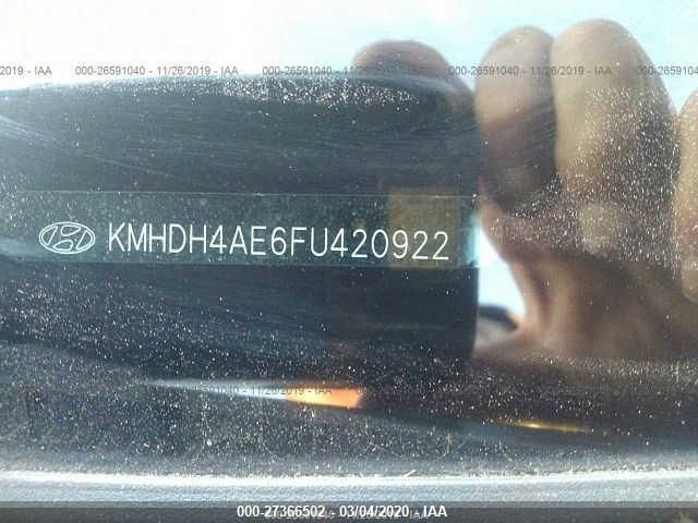 2015 HYUNDAI ELANTRA SE/SPORT/LIMITED KMHDH4AE6FU420922