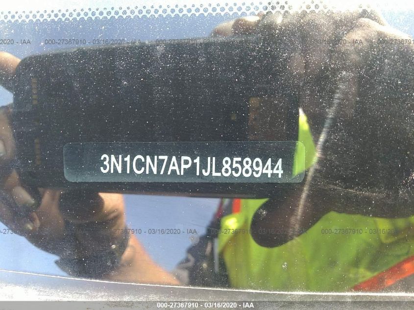 2018 NISSAN VERSA 1.6 SV 3N1CN7AP1JL858944